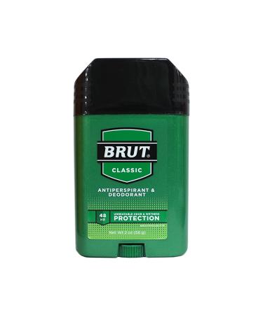 Brut Deodorant 2oz Oval Solid Classic Scent (Anti-Perspirant) 6 Pack - 59ml - Buy Online on GoSupps.com