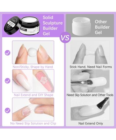 SUPWEE Solid Builder Gel 14g - White Non-Stick Nail Extension for DIY Nail Art - Buy Online on GoSupps.com