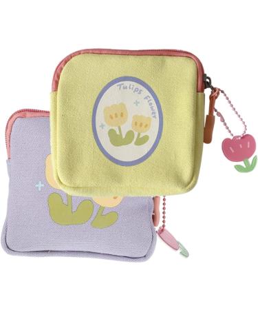 Healeved 8 STK Cotton Storage Bags for Women's Hygiene & Bandage Organizer - Multifunctional Tampon Holder & Money Exchange Tote - Color-Sorted 15.5x15.5cm - Perfect for Students & Bed Linen - Buy Online on GoSupps.com