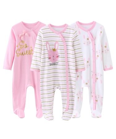 MAMIMAKA Baby Clothes Newborn Baby Grow Onesies Cotton Footed Pajamas for Boys and Girls 0-18 Months 3-6 Months Long Sleeve Color9 - Buy Online on GoSupps.com