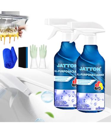 Multi-purpose Cleaner for Kitchen & Bathroom Jatton Multipurpose Cleaning Cream All Purpose Cleaning Spray Foam Cleaner Multi-Purpose Oil Stain Remover Powerful and Effective To Remove Dirt (2pcs)