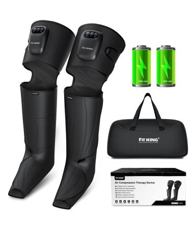 FIT KING Cordless Foot and Leg Massager Machine for Circulation and Pain Relief, Portable & Rechargeable Air Compression Therapy Device for Muscles Recovery After Training and Workout FT-060A - Buy Online on GoSupps.com