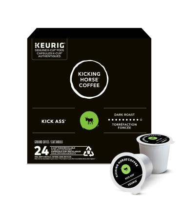 Kicking Horse Kick Ass Dark Roast K-Cup Coffee Pods 24 Count Kick Ass 24 count (Pack of 1)