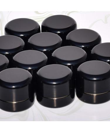 Sample pots 20 Pieces cosmetic pots Empty cosmetic containers with Lid for Creams Sample Make-up Storage (50ml) (black) - Buy Online on GoSupps.com