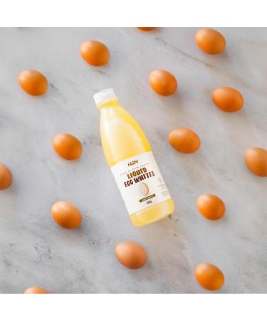  HSN HSN Liquid Egg Whites | Pack of 6 x 970 ml | 1 Box 32 Pasteurised Whites | European Hens | Liotized Best Preservation | No Additives | Non-GMO Vegetable Gluten Free - Buy Online on GoSupps.com