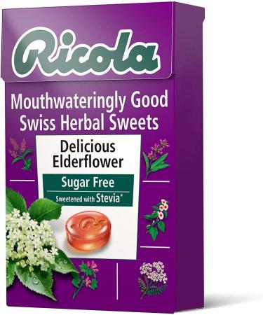(12 PACK) - Ricola - Elderflower SF Lozenges Box | 45g | 12 PACK BUNDLE - Buy Online on GoSupps.com