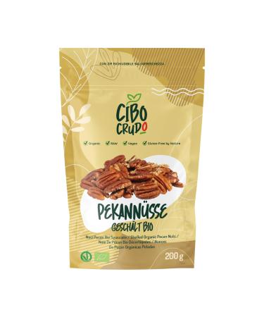 Pecans peeled - 200g.Pecans raw unsalted and natural.Source for fiber unsaturated fatty acids mineral salts and amino acids.Organic Pecan Nuts.PECANSES 200 g (1 Pack) - Buy Online on GoSupps.com