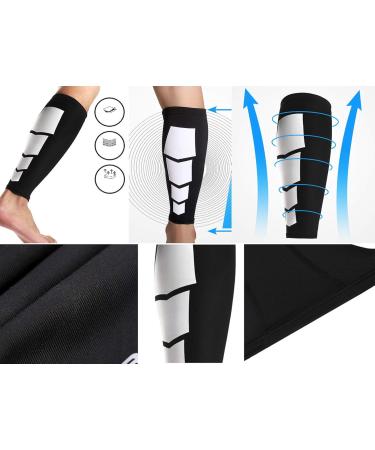 WSLCN Compression Leg Warmers - Calf Compression Stockings without Foot 1 Pair for Optimal Support & Comfort - Buy Online on GoSupps.com