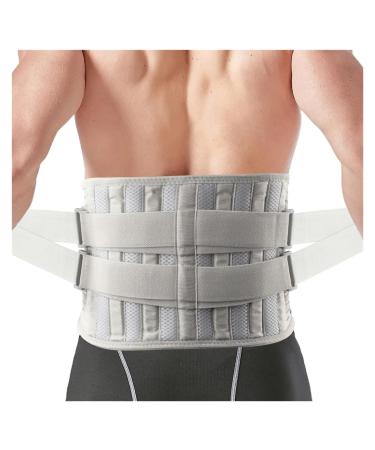 mdlian Back Brace for Men Women Lower Back with 6 Stays Adjustable Back Support Belt for Work Anti-skid Lumbar Support (Color : Gray Size : X-Large) X-Large Gray