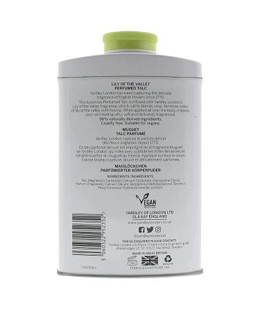 Yardley of London Lily of the Valley Perfumed Talc 7.0 oz - Luxurious Body Powder - Buy Online on GoSupps.com