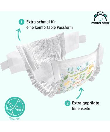 Mama Bear Ultra Dry Diapers Size 6+ (16+ kg) - Monthly Box of 132 (2 Packs of 66) - International Shipping Available - Buy Online on GoSupps.com