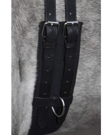 HKM Lunging Girth Canvas with Double Handle for Ponies - Durable Black Pony Gear - Buy Online on GoSupps.com