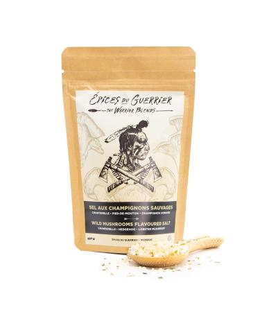 The Best Mushroom Salt Seasoning - With 3 Northern Foraged Mushrooms | Use it Just Like Salt - Grinder Ready | 227g / 8 oz Wild Mushroom Salt Seasoning - 227g