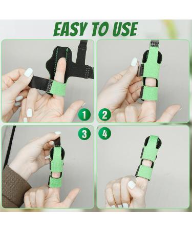 5Pcs Soft Fabric Trigger Finger Splint Set | Thumb & Finger Brace for Broken Finger & Arthritis | Index Pinky Finger Straightener | 5 Colors Available - Buy Online on GoSupps.com