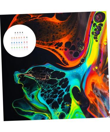 LALAFINA 30ml Precision Tip Applicator Bottles Squeezable Bottles for Glue and Pigments Storage Containers Paint Nozzles Easy Color Distinction and Leakproof - Buy Online on GoSupps.com