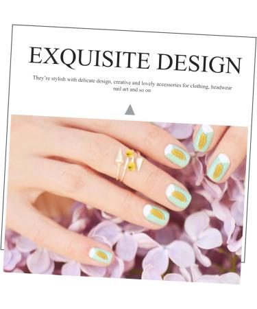 WOFASHPURET 5 Boxes Metal Nail Decoration Nail Art Supplies Nail Art Decor Nail Craft Decors Nail Charm Glue Rhinestone for Nails Nail Art Studs Diy Nail Charms Nails Gems Suite Hollow Out - Buy Online on GoSupps.com