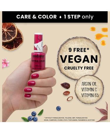 Andreia Professional NutriColor Breathable Nail Polish - Vegan and Cruelty-Free DIY Nail Art Nail Polish with Long Lasting Gloss Finish Colour NC1 White 10.5ml - Buy Online on GoSupps.com