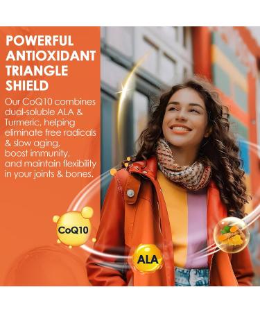 NATURE TARGET Ubiquinol CoQ10 300mg softgels with PQQ & Turmeric, High Absorption Coenzyme Q10 Supplement with ALA & Black Pepper, Antioxidant for Heart & Brain Health, Energy Production, 120 Count 120 Count (Pack of 1) - Buy Online on GoSupps.com