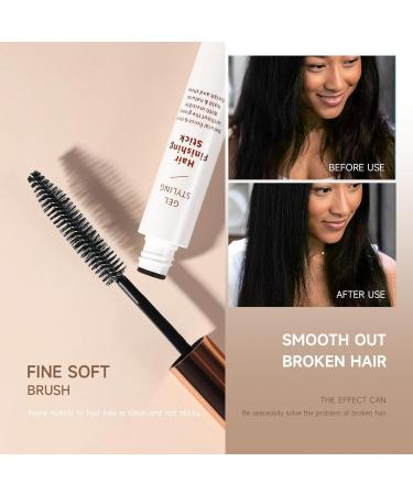 Slick Hair Stick | 0.35oz Wax Hair Shaping Cream | No Water Wash Long-Lasting Not Greasy Styling Wax for Flyaway Hair Rotate Brush Head Moisturize Halatua - Buy Online on GoSupps.com