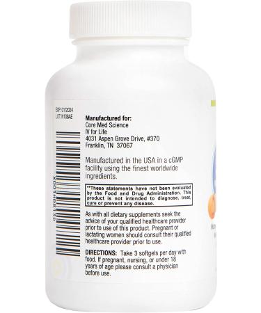 Liposomal Active B-Complex and Minerals Multivitamin - 90 Softgels | Complete Supplement by Core Med Science - Buy Online on GoSupps.com