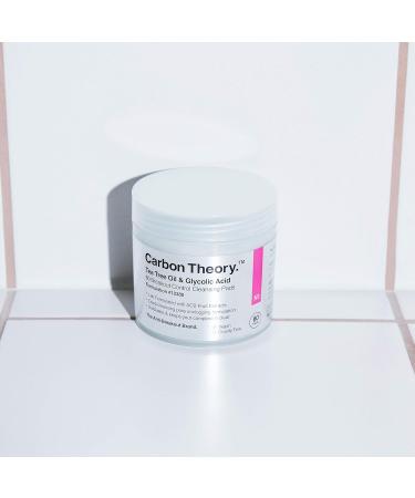 Carbon Theory | Tea Tree Oil & Glycolic Acid Exfoliating Breakout Control Cleansing Pads | Natural Vegan And Cruelty Free | 60 Pads - Buy Online on GoSupps.com