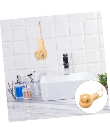 Mikinona Face Exfoliator wooden handle cleaning brush cleansing brush artificial fiber Pore Brush skin care face cleansing brush face brush makeup remover Scrubber face dry brush - Buy Online on GoSupps.com