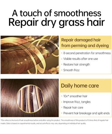 Advanced Hair Mask Professional Keratin Hair Mask 8s Revitalizes Hot Dyeing Damaged Hair Instantly Smooths Frizz for Color Treated Hair Dry Hair Repair Treatment for Damaged Hair 2.47 Oz - Buy Online on GoSupps.com