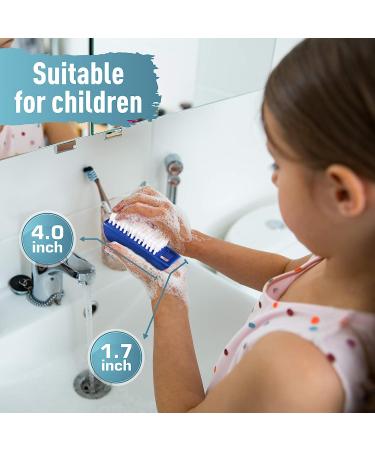 Konex Double-sided Hand and Nail Brush in Red - Gentle Cleaning for Hands and Nails - Buy Online on GoSupps.com