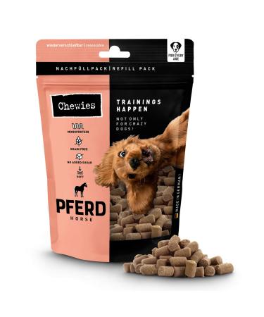 Chewies training -bats horse Hundeleckerli grain -free soft and without sugar - monoprotein dog -gelis in the recoverable packaging - made in Germany (6 x 175 g) horse 175g (6 Pack)