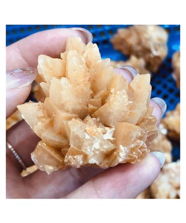 Natural Crystal Rough 1 pc Natural Flower Rare Yellow Calcite Cluster coarse Specimen