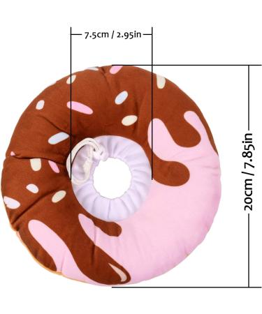Xinzistar Rauskrause Soft Cat Collar - Adjustable Anti-Bite Protective Collar for Cats Dogs & Kittens (Chocolate Donut Size S) | International Shipping - Buy Online on GoSupps.com