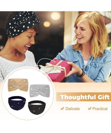 8 Pcs African Rhinestone Head Wraps for Black Women - Crystal Wide Headbands for Sport & Yoga - Bling Twist Head Bands for Girls - Hair Accessories - Buy Online on GoSupps.com