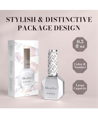 MelodySusie White Gel Nail Polish - 15ML Milky Pink Soak Off UV LED for Salon & DIY Nail Art - Perfect Gift for Women - Buy Online on GoSupps.com