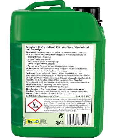 Tetra Pond AlgoFree - 3L Floating Algae Killer for Garden Ponds | Combat Green Water & Filamentous Algae - Buy Online on GoSupps.com
