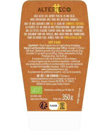 ALTER ECO - Organic Agave Syrup - Natural Sugar (Fructose) - Unrefined - High Sweetening Power - 350g - Buy Online on GoSupps.com