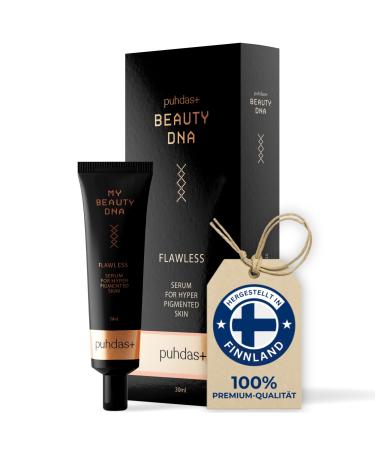 puhdas+ Beauty DNA FLAWLESS Anti-Aging Face Serum - 30 ml - For radiant skin - Facial care with extracts and citric acid - Anti-aging face serum - Made in Finland