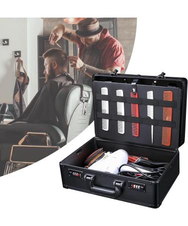 Portable Barber Suitcase - Hairdressing Tool Box with Lock & Strap | Travel Barber Kit Storage Bin 15.74"x12.2"x6.3" | International Shipping - Buy Online on GoSupps.com