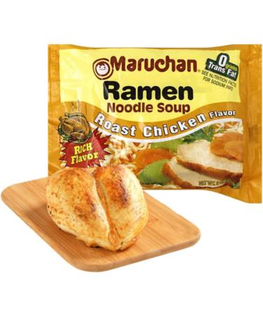 Ja Cor Instant Ramen Noodles Soup Roast Chicken Flavor Bulk Noodle Pack 3 oz Package Bundle with (1) Set of Reusable Stainless Steel Chopsticks (12 Individual Packs) - Buy Online on GoSupps.com