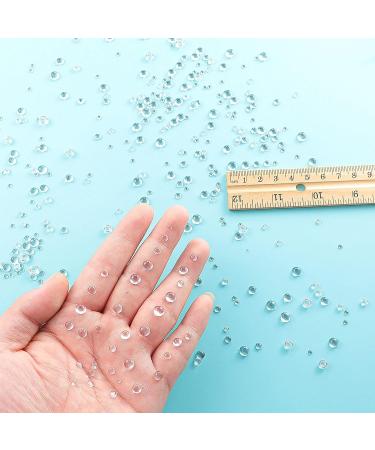 700 Clear Dewdrop Water Droplets Embellishments - Round Resin Beads for DIY Crafts - Scrapbooking Decor with Storage Box - Buy Online on GoSupps.com