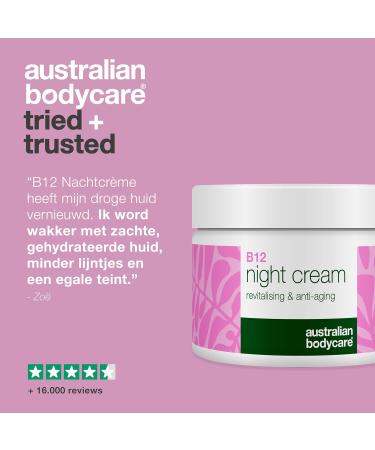 Australian Bodycare Night cream with Vitamin B12 For mature skin with wrinkles and an uneven complexion With Vitamin B12 niacinamide bakuchiol and antioxidants - Buy Online on GoSupps.com