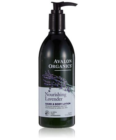 Avalon Organics Hand & Body Lotion  Nourishing Lavender  12 Oz - Buy Online on GoSupps.com