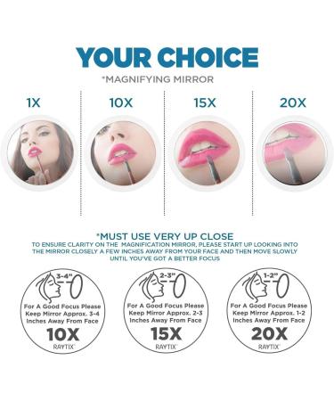 10X Magnifying Mirror and Slant Tweezers Set | Makeup & Eyebrow Essentials | Round Mirror with Suction Cups & Stainless Steel Tweezer | 6 Inch - Buy Online on GoSupps.com