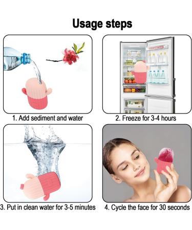 Facial Ice Roller Ice Face Roller Silicone Ice Roller Face Eyes Ice Pore Shrink Moulds Effectively Removes Swelling Reduces Pores Pink - Buy Online on GoSupps.com