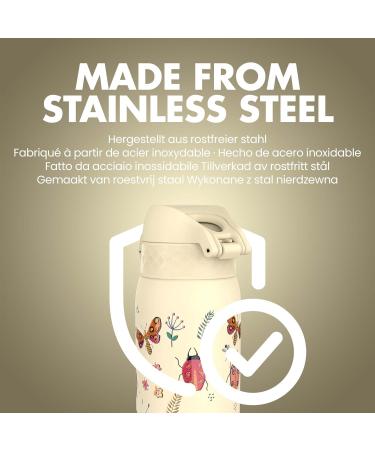 Ion8 Children s Stainless Steel Drinking Bottle 400ml | Leak-Proof One-Hand Opening Dishwasher Safe | Beetles Life Design - Durable & Easy to Clean - Buy Online on GoSupps.com