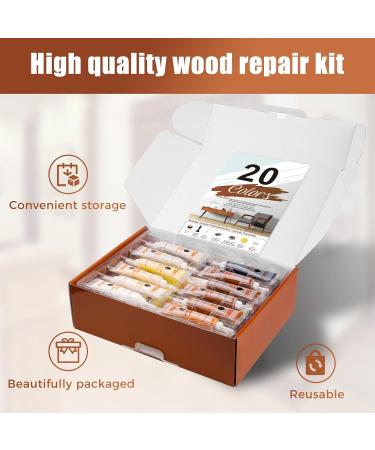 Wood Furniture Repair Kit - 41 Piece Laminate & Vinyl Floor Repair Set for Scratches Cracks & Touch-Ups | Restore Hardwood Tables Doors & Cabinets - Buy Online on GoSupps.com
