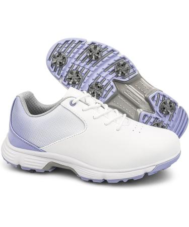 LZQPEARL Women's Golf Shoes - Waterproof Non-Slip Light Sneakers with Spikes | Sizes 36-43 - Perfect for Outdoor Training | Stylish Purple Design - Buy Online on GoSupps.com