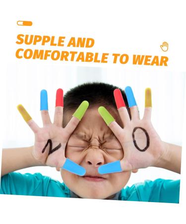 FRCOLOR 24 Pcs Reusable Silicone Finger Cots - Wear-Resistant Non-Slip Finger Protectors for Household Use - Buy Online on GoSupps.com