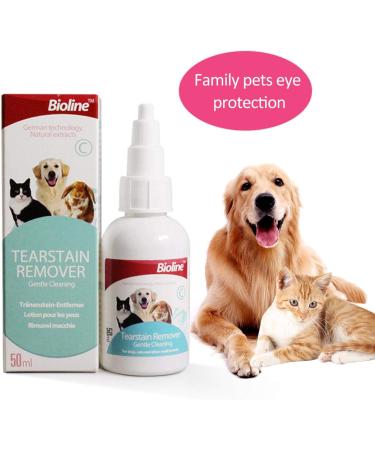 Tear Stain Remover Eye Drops for Dogs and Cats Pet Eye Care Protection Eliminate Eye Dirt Anti-inflammatory Bactericidal Antipruritic Mild Formula - Buy Online on GoSupps.com