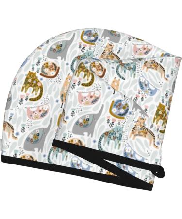 Buy Cute Colorful Animal Coral Velvet Quick-Dry Hair Cap | Anti-Frizz Turban for Long Thick Hair - Fast International Shipping - Buy Online on GoSupps.com