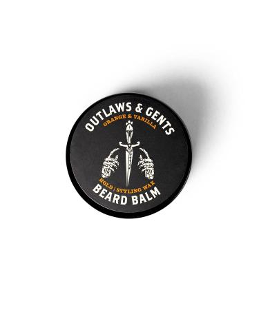 Outlaws & Gents Orange Vanilla Beard Balm | All-Natural Beard Care for Men | Condition Style & Reduce Itchiness - Buy Online on GoSupps.com